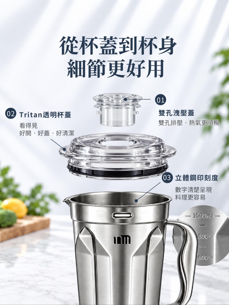 杯蓋杯身細節說明